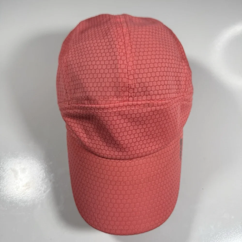 Avia Womens Lightweight Coral Pink Athletic Running Hat Honeycomb Adjustable Cap